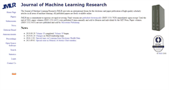 Desktop Screenshot of jmlr.org